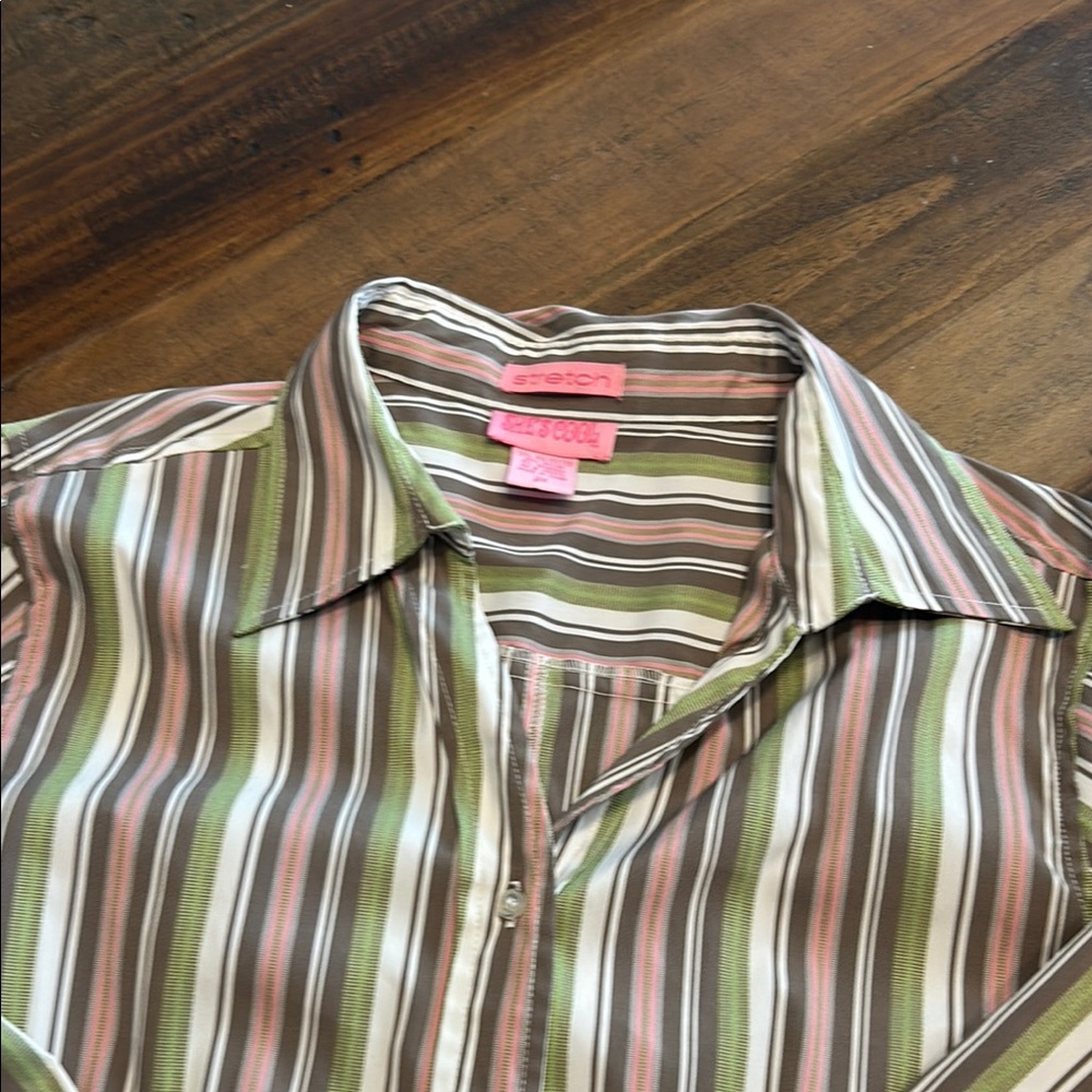 She's Cool Multicolor Striped Blouse